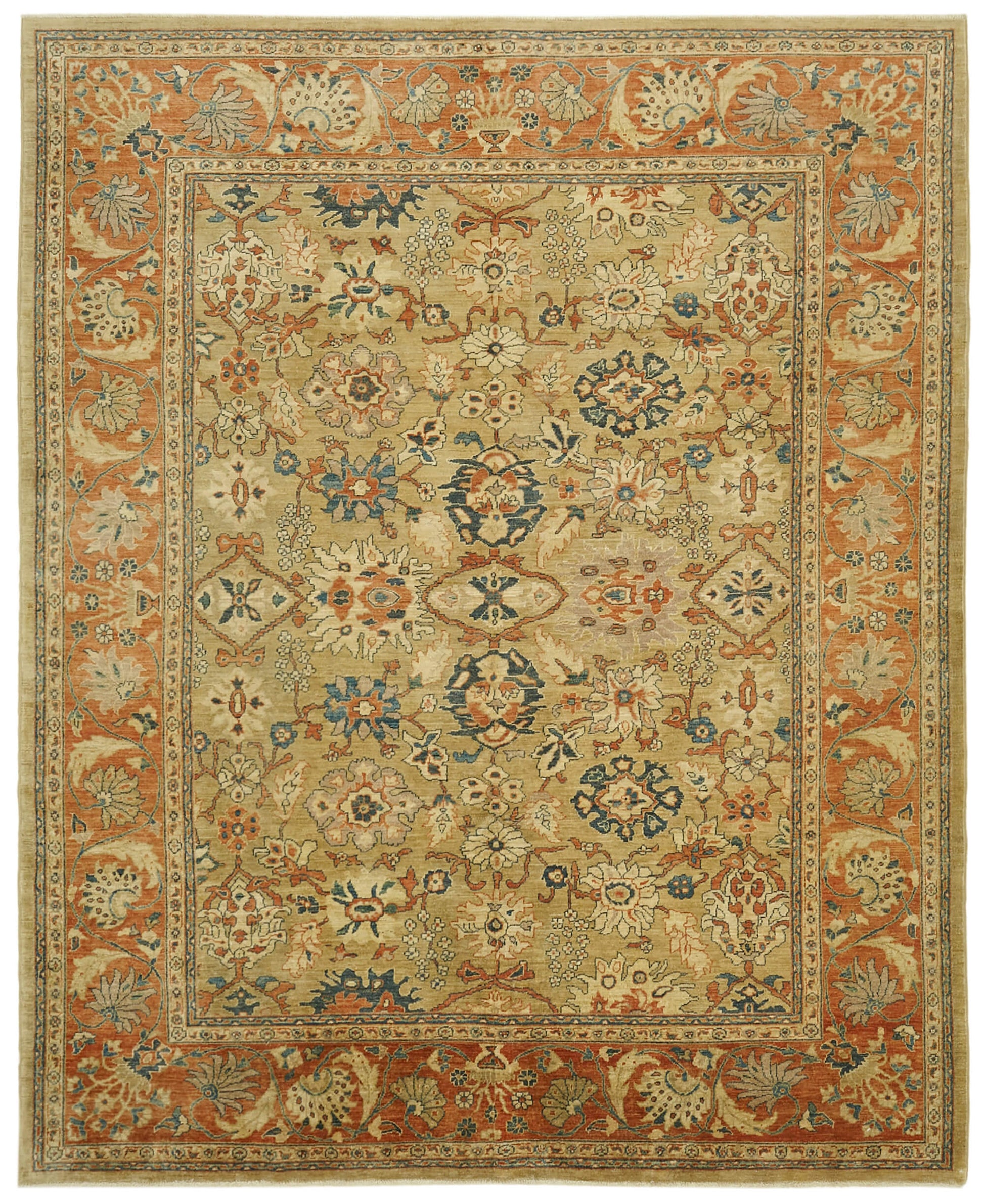 8x10 Beige Oushak Rug - 42222