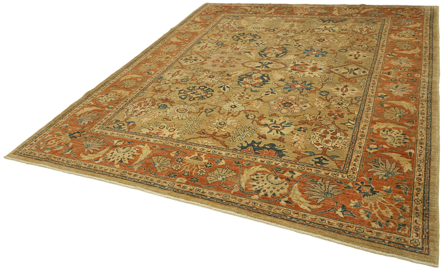 8x10 Beige Oushak Rug - 42222