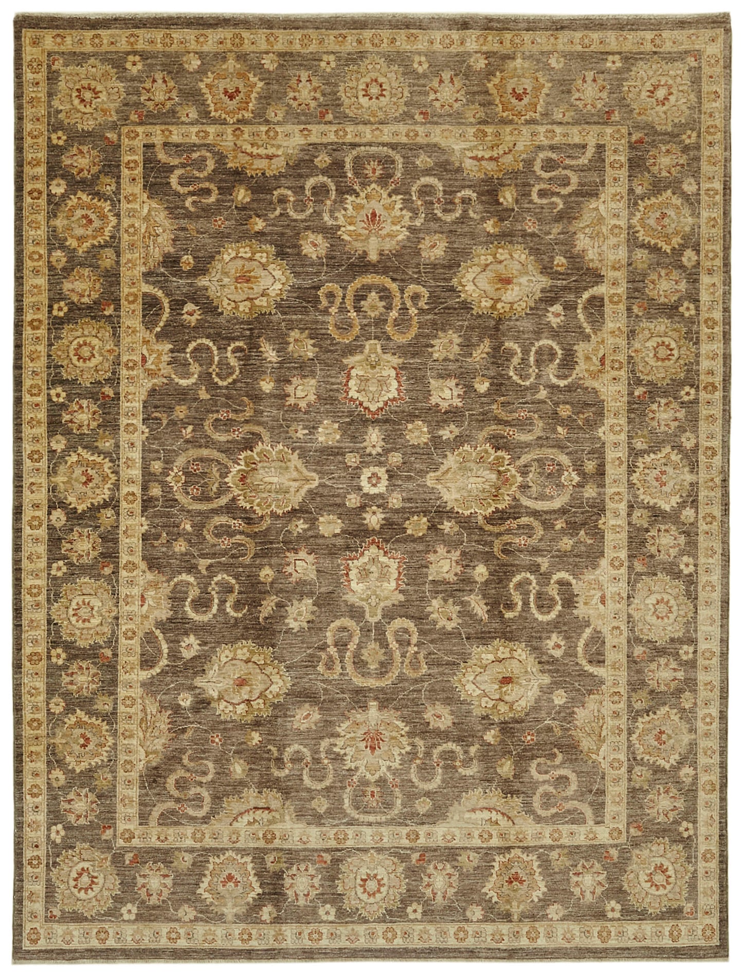 7x9 Beige Oushak Rug - 42223