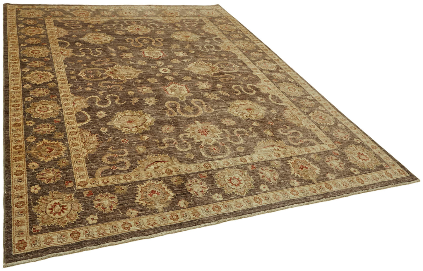 7x9 Beige Oushak Rug - 42223