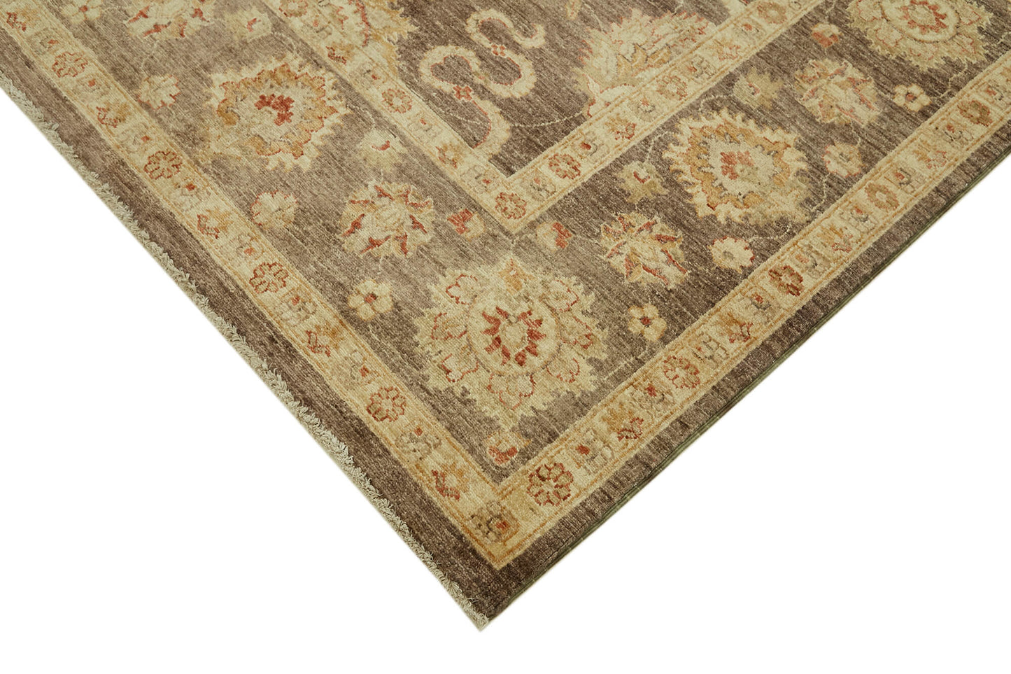 7x9 Beige Oushak Rug - 42223