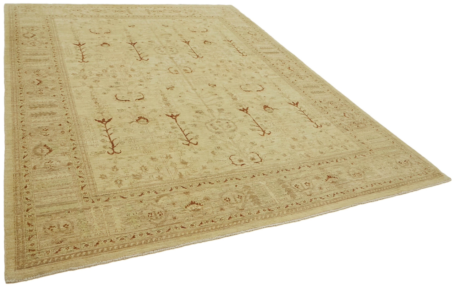 8x10 Beige Oushak Rug - 42232