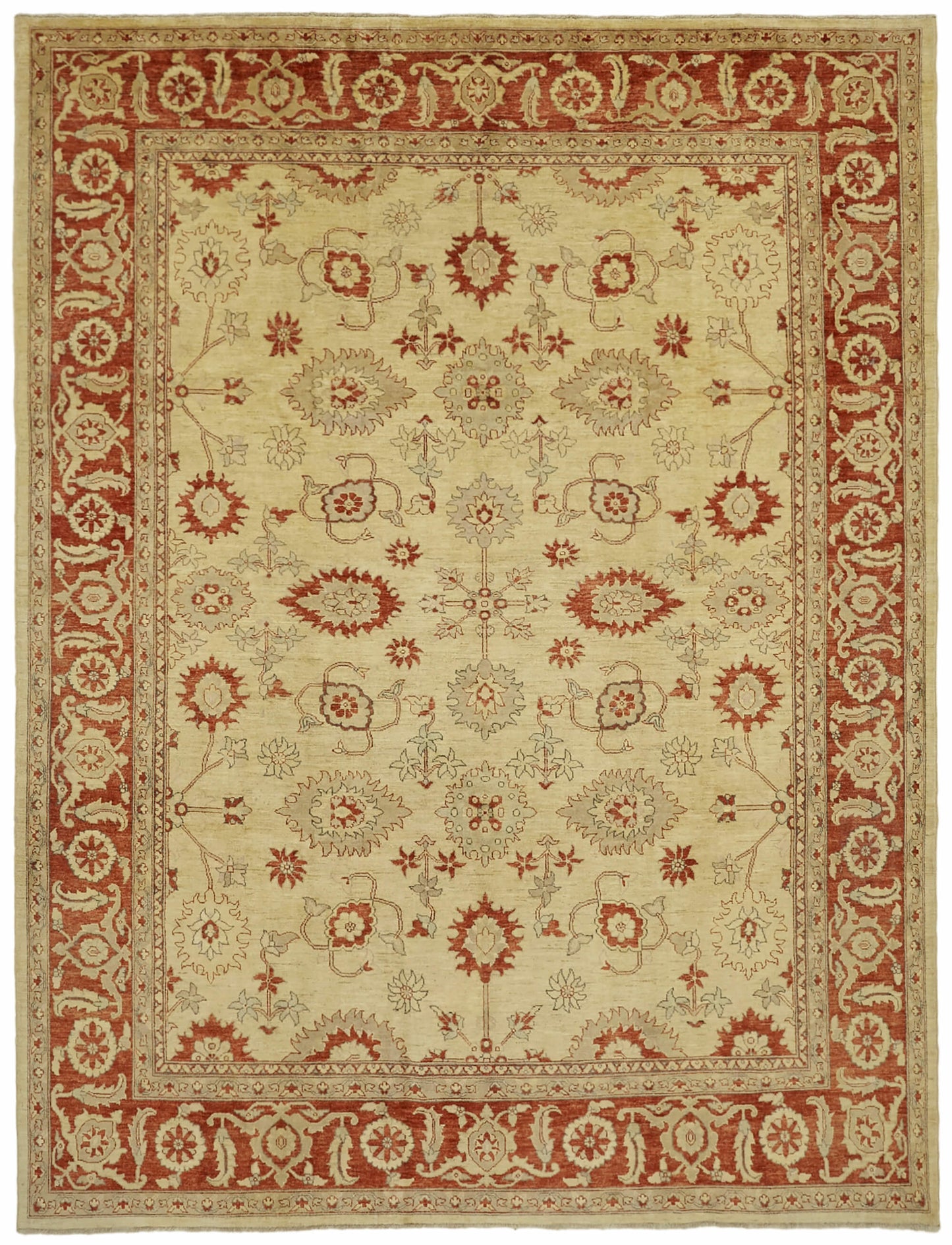 9x12 Beige Oushak Rug - 42235