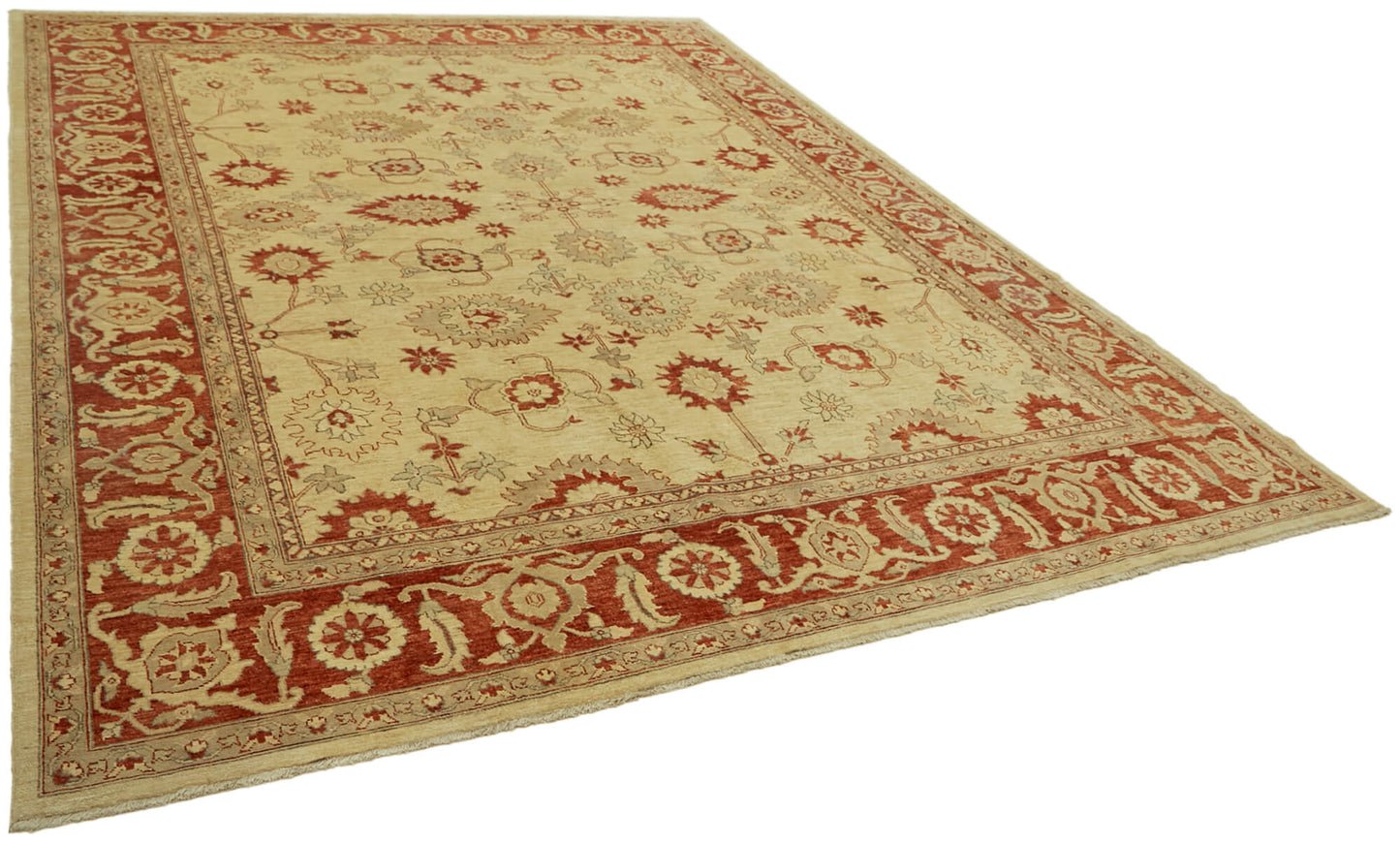 9x12 Beige Oushak Rug - 42235