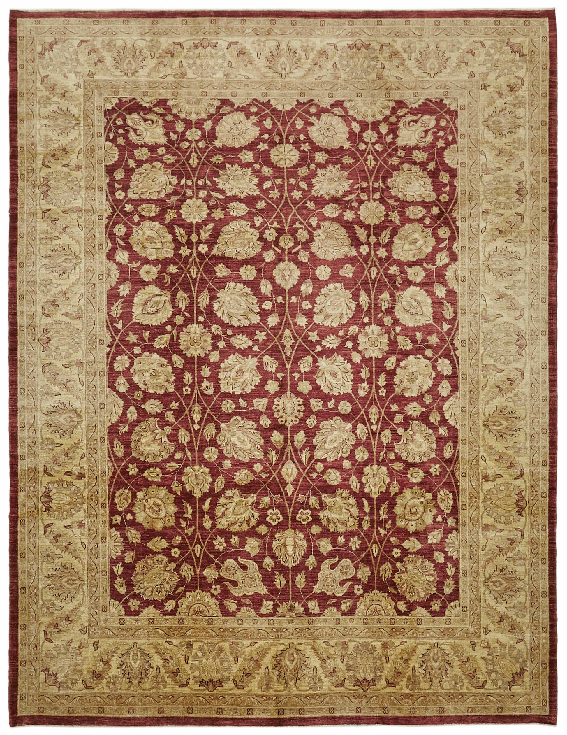 9x11 Beige Oushak Rug - 42245