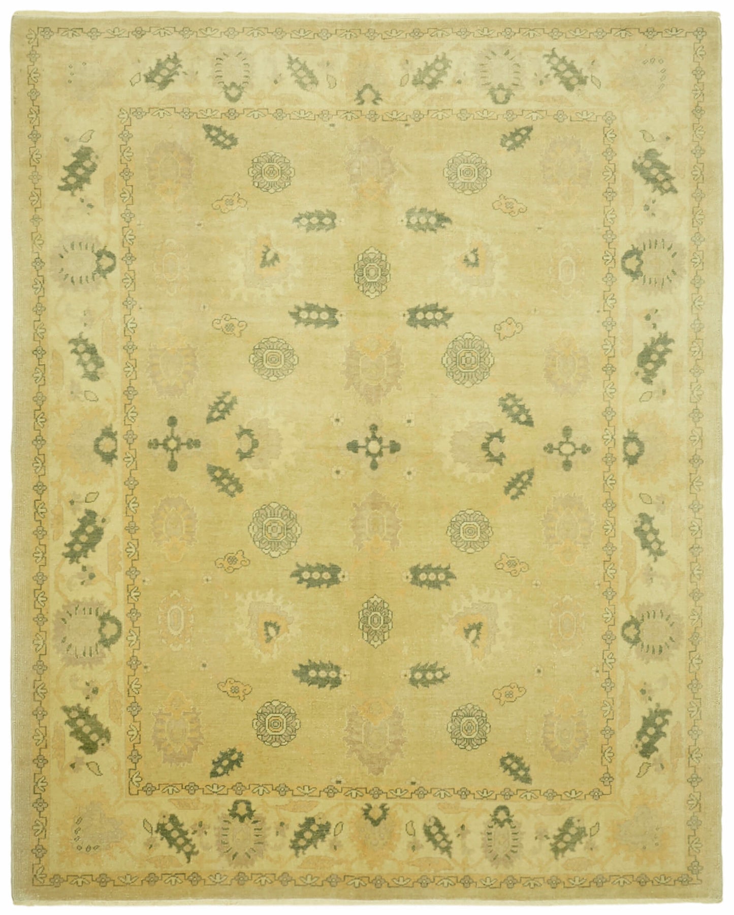 8x10 Beige Oushak Rug - 42259