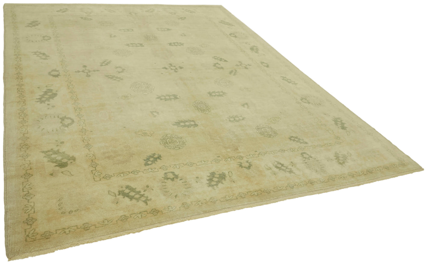 8x10 Beige Oushak Rug - 42259