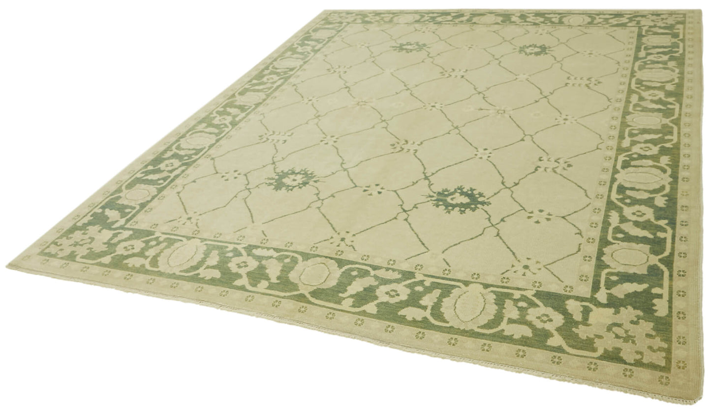 8x10 Beige Oushak Rug - 42264