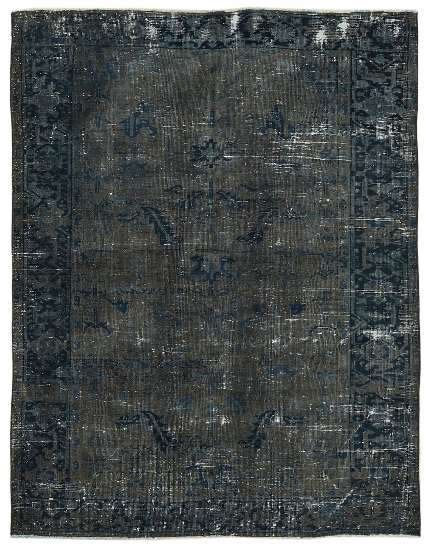 6x8 Grey Overdyed Large Area Rug - 42278