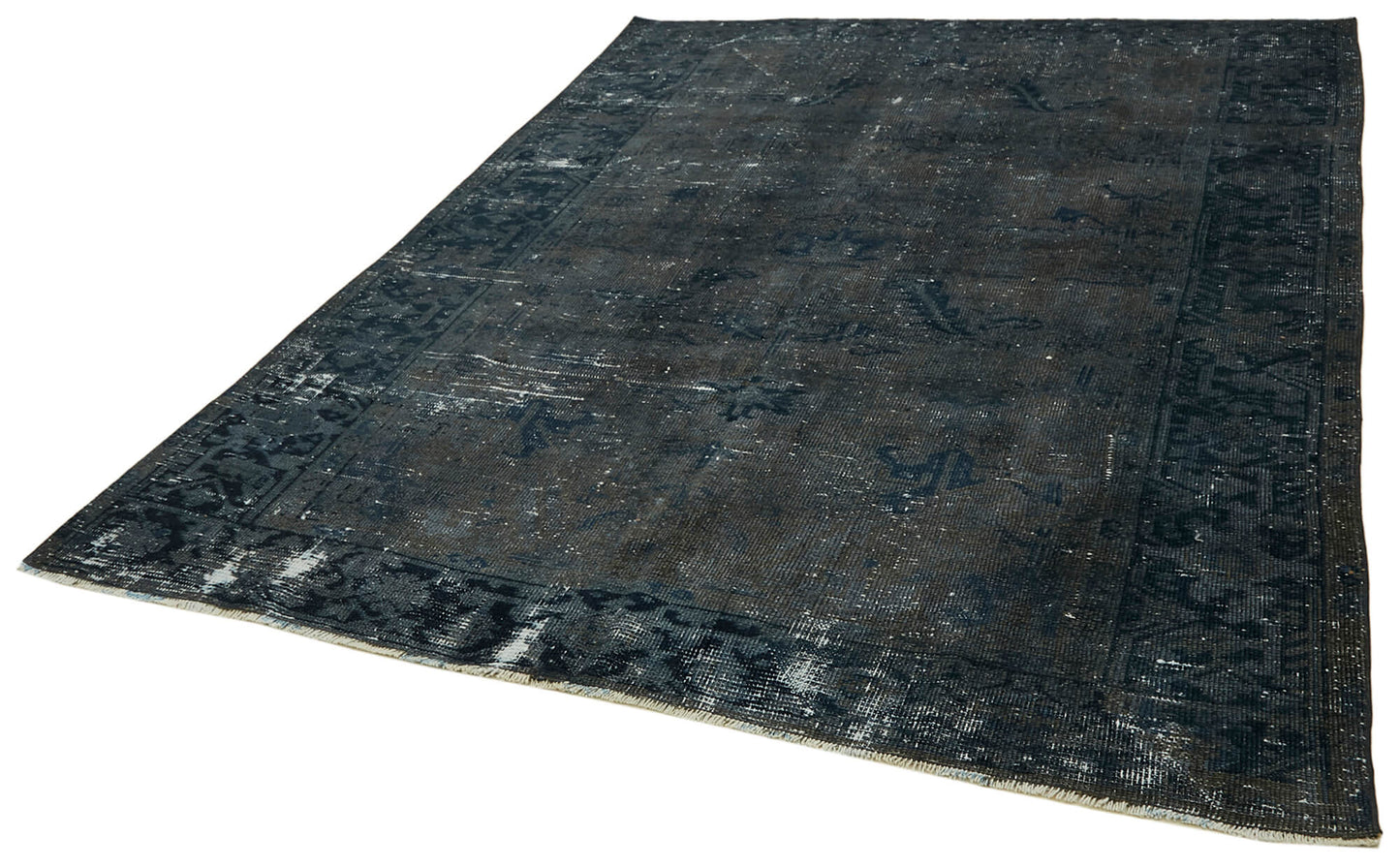 6x8 Grey Overdyed Large Area Rug - 42278