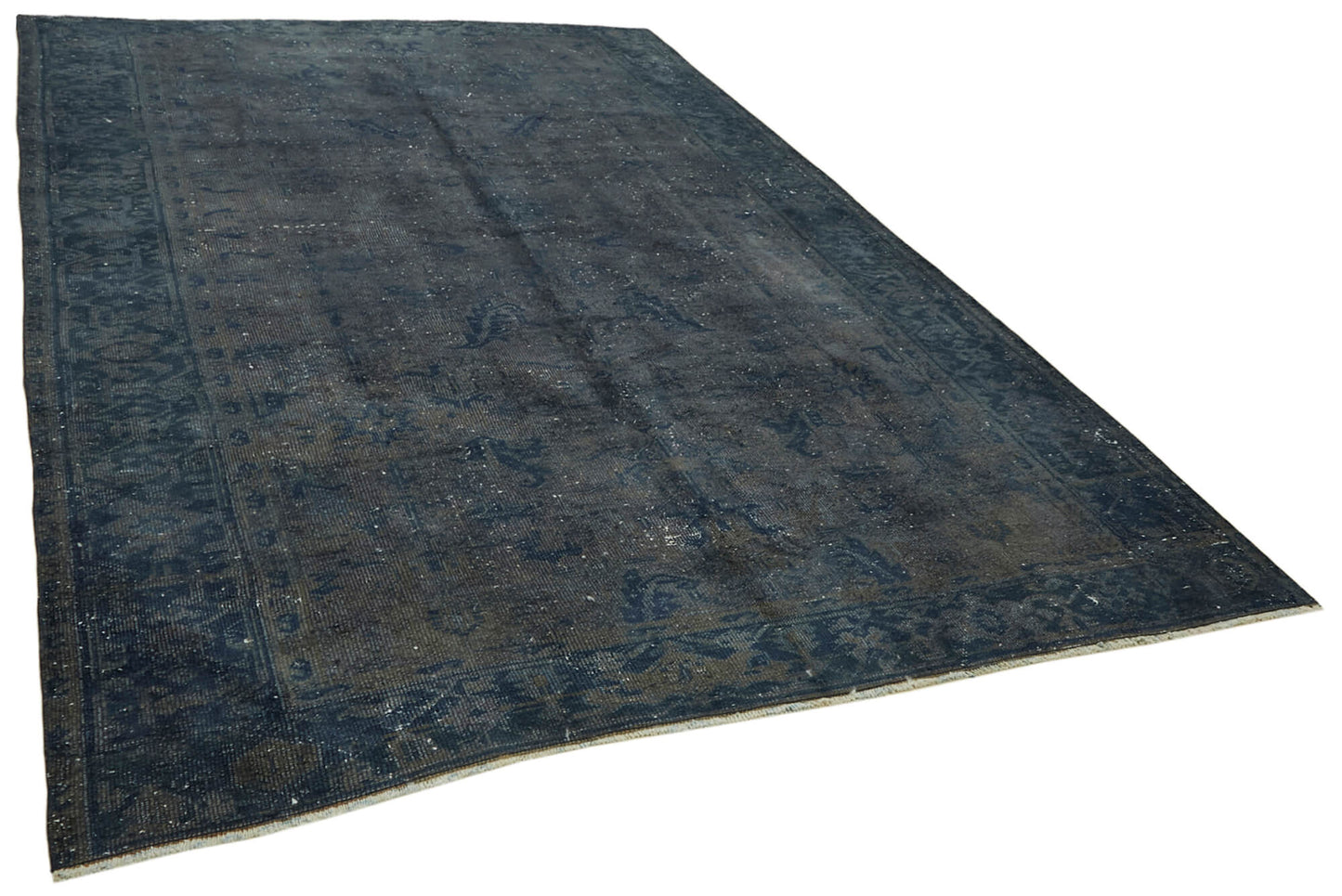 8x11 Grey Overdyed Large Area Rug - 42281