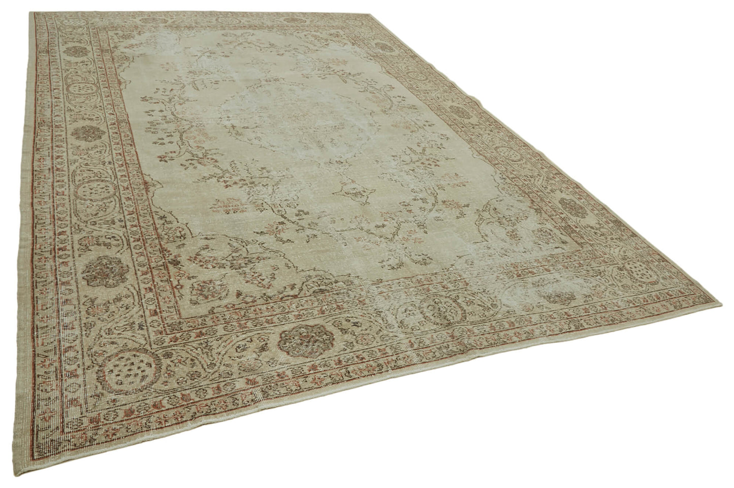 9x12 Beige Vintage Large Area Rug - 42298