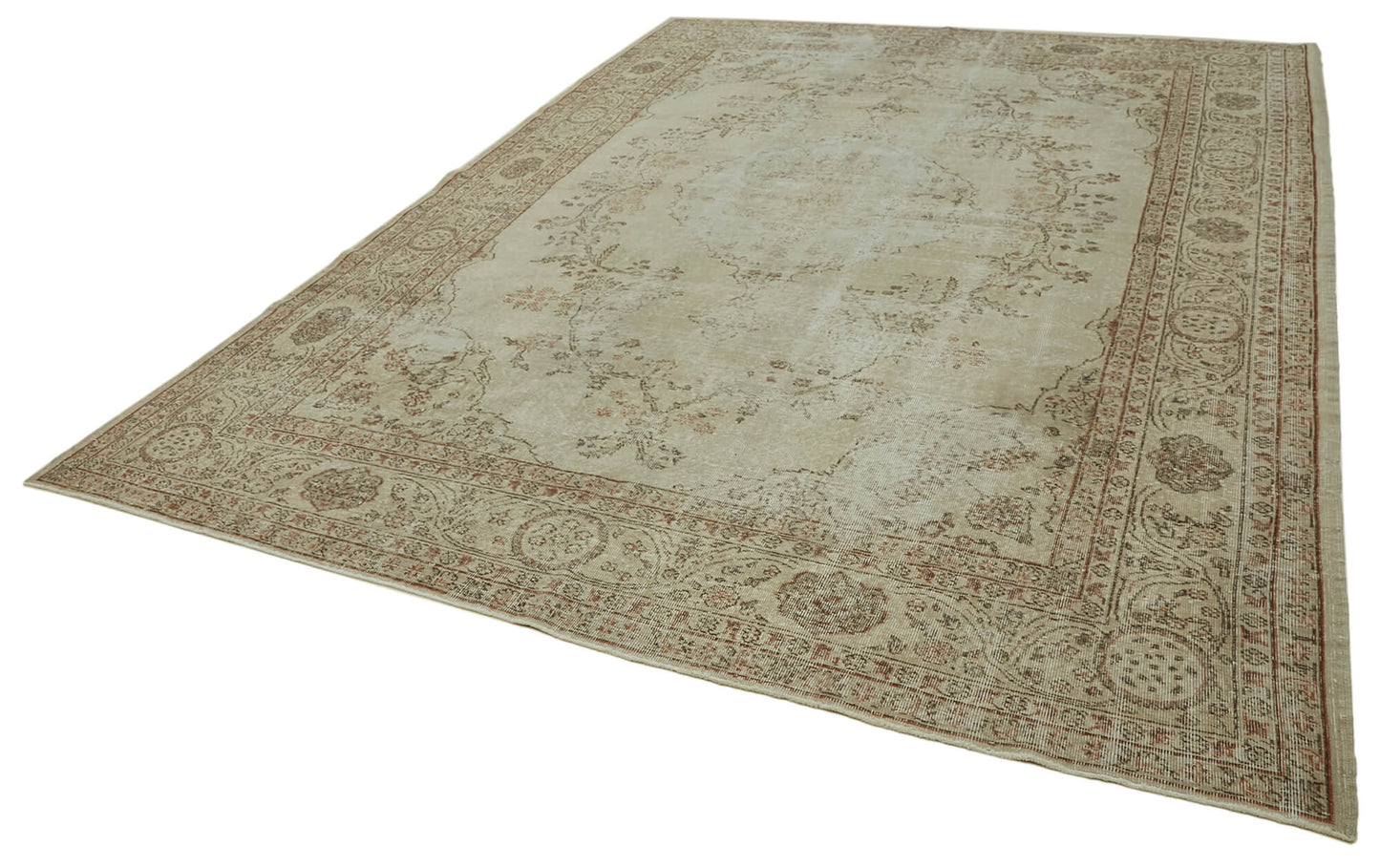 9x12 Beige Vintage Large Area Rug - 42298