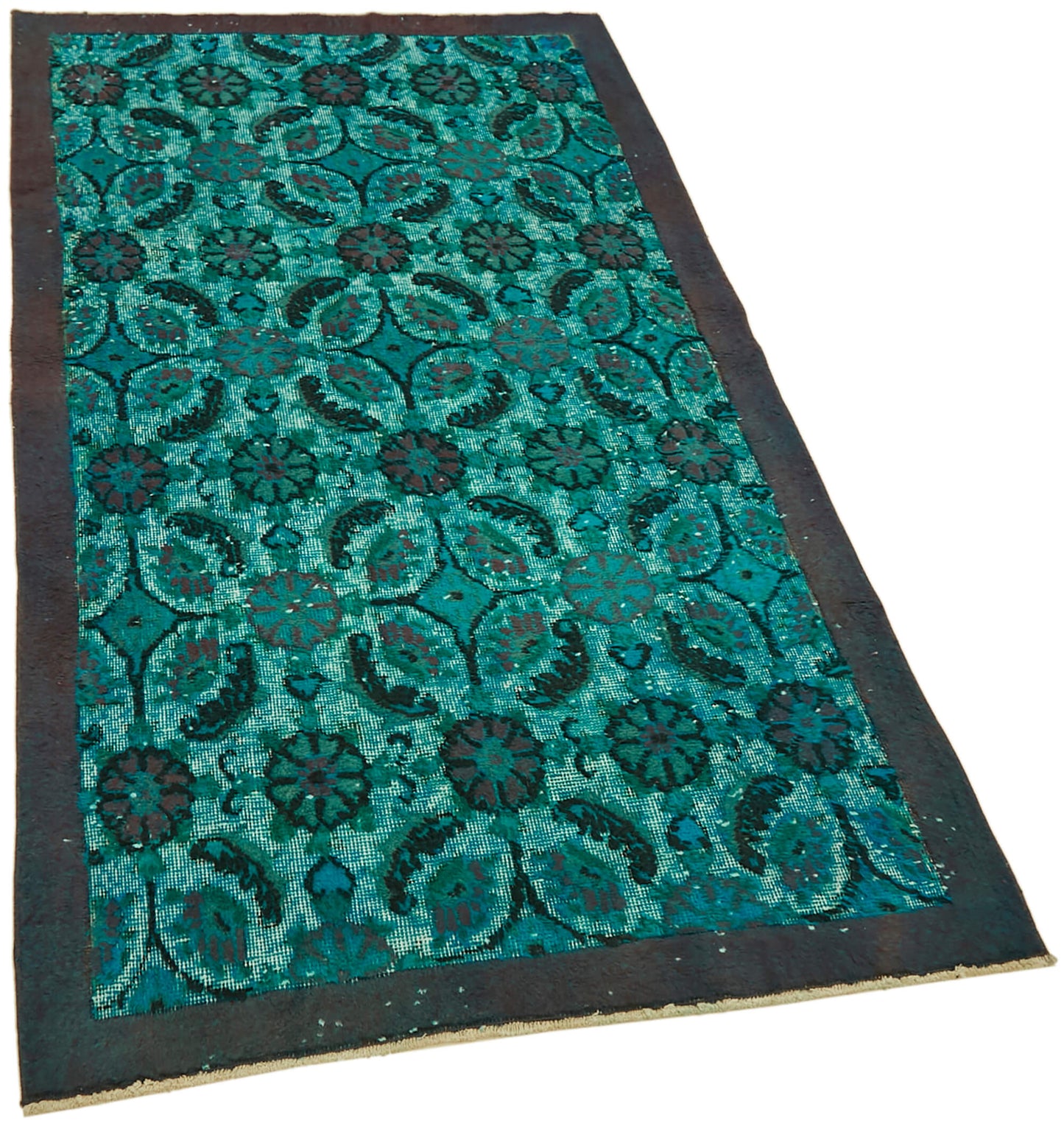 4x6 Turquoise Over Dyed Rug - 42406