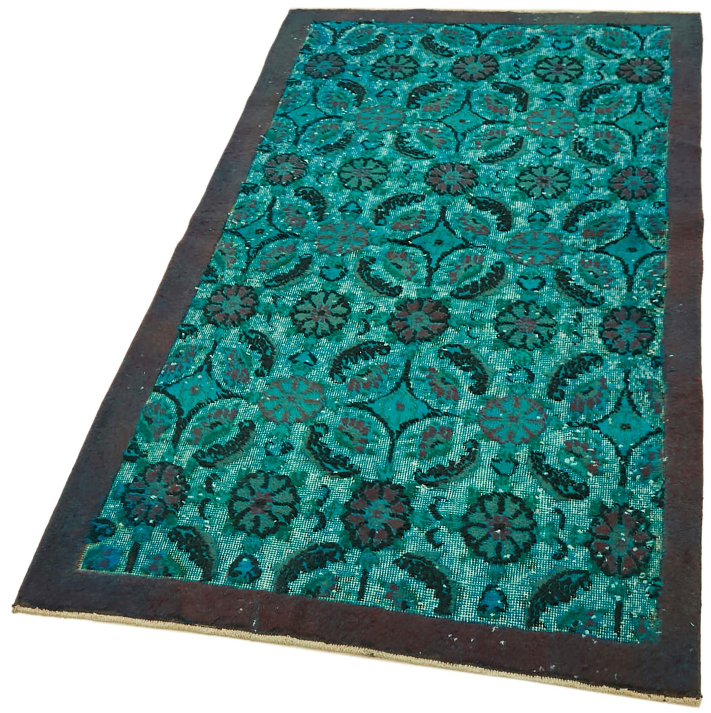 4x6 Turquoise Over Dyed Rug - 42406