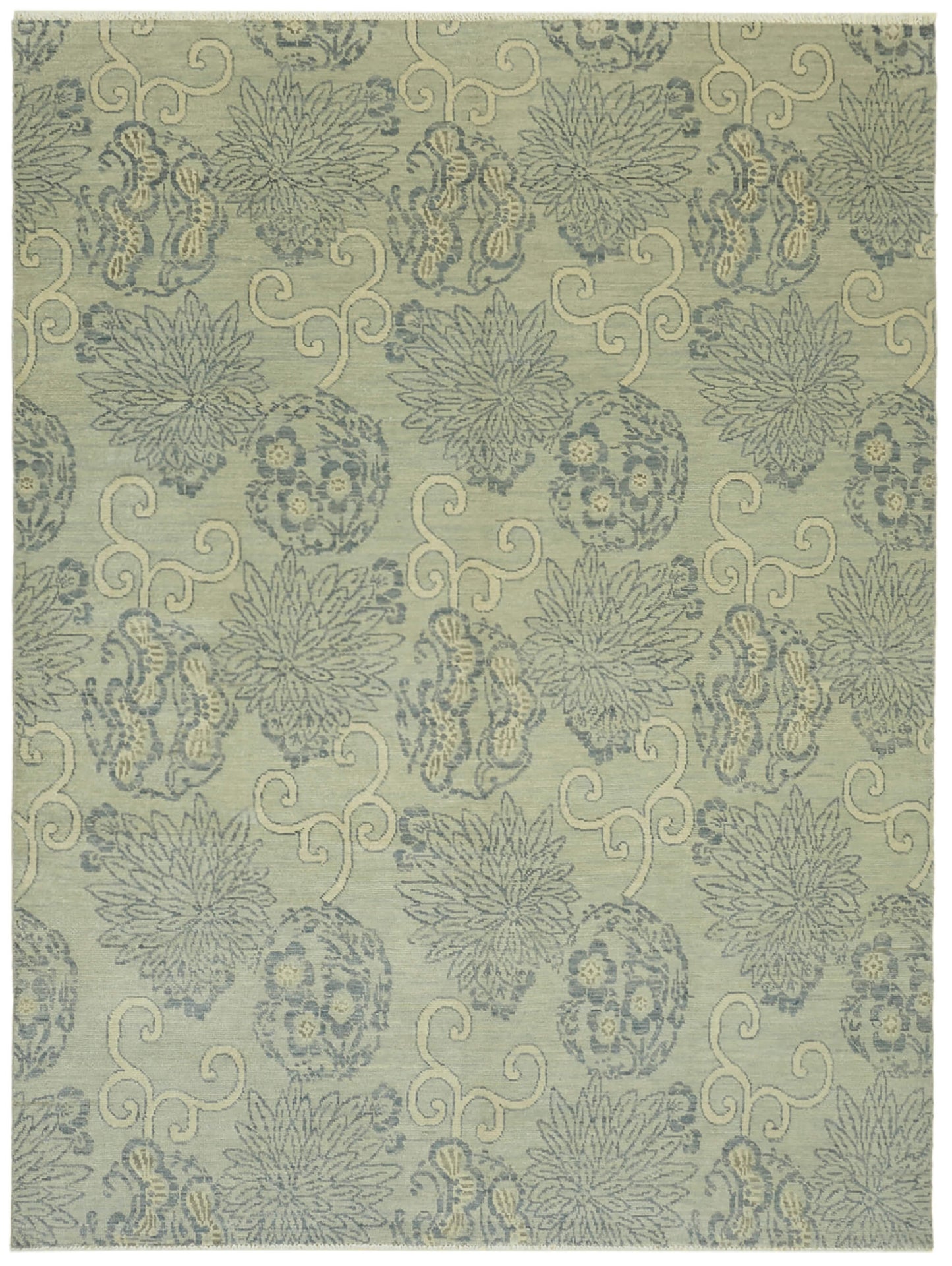 9x12 Blue Oushak Rug - 43069