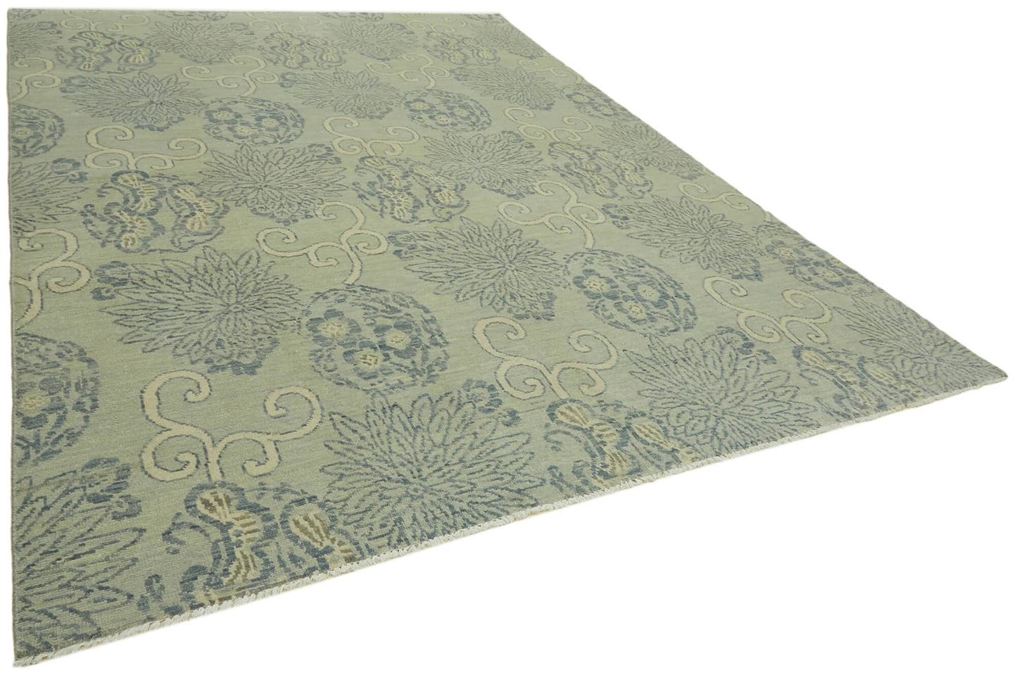 9x12 Blue Oushak Rug - 43069