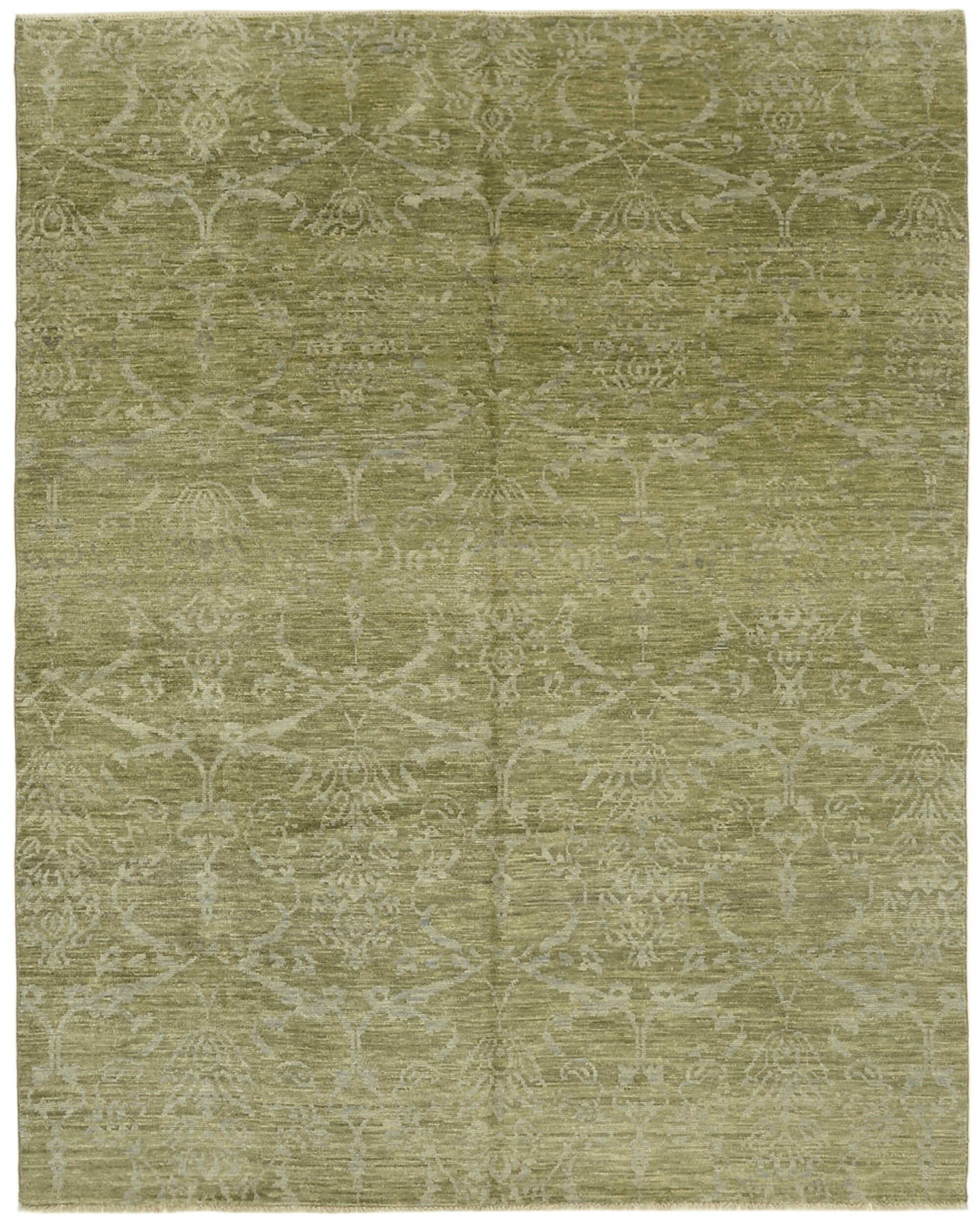 8x10 Green Oushak Rug - 43084