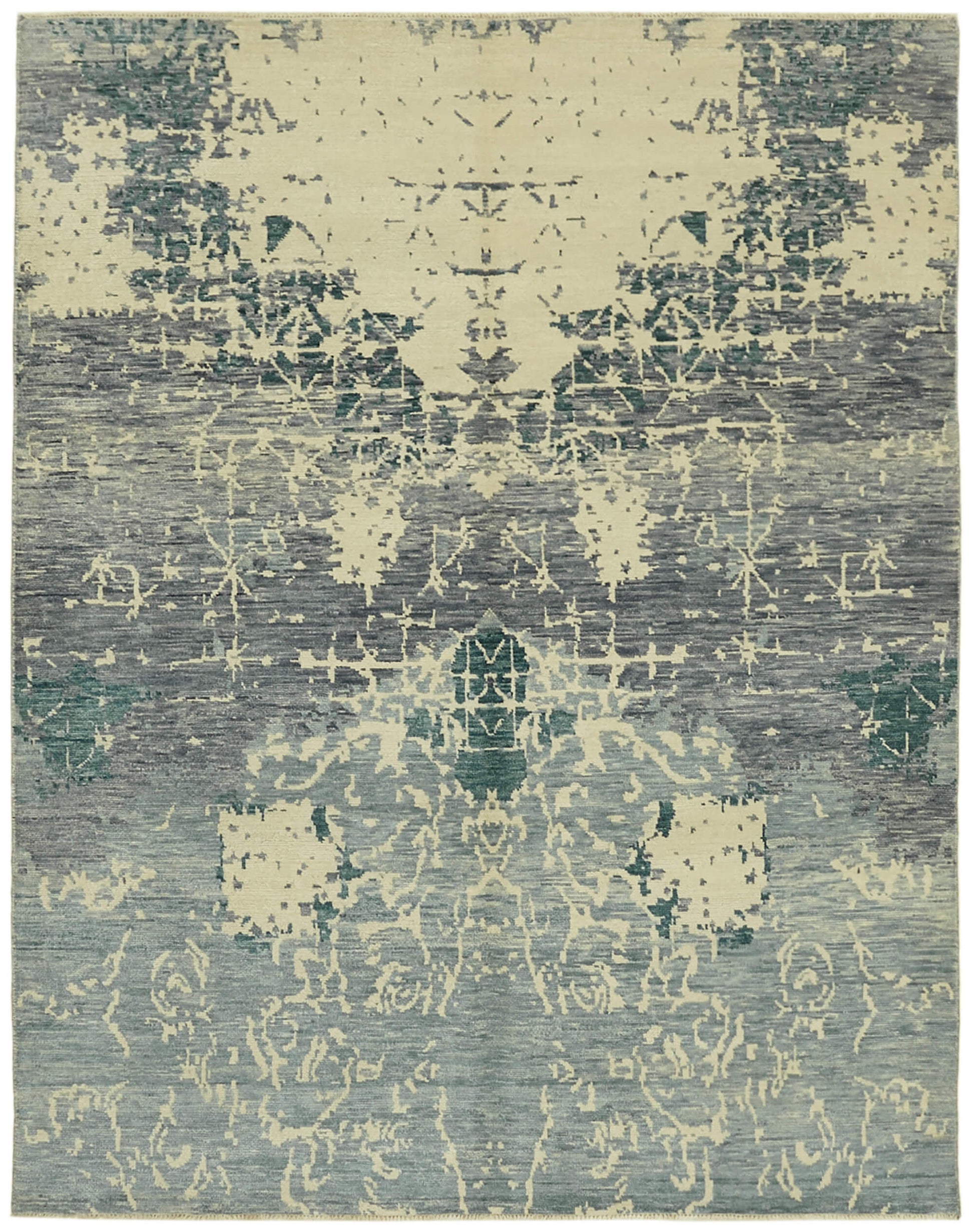 8x10 Blue Oushak Rug - 43093