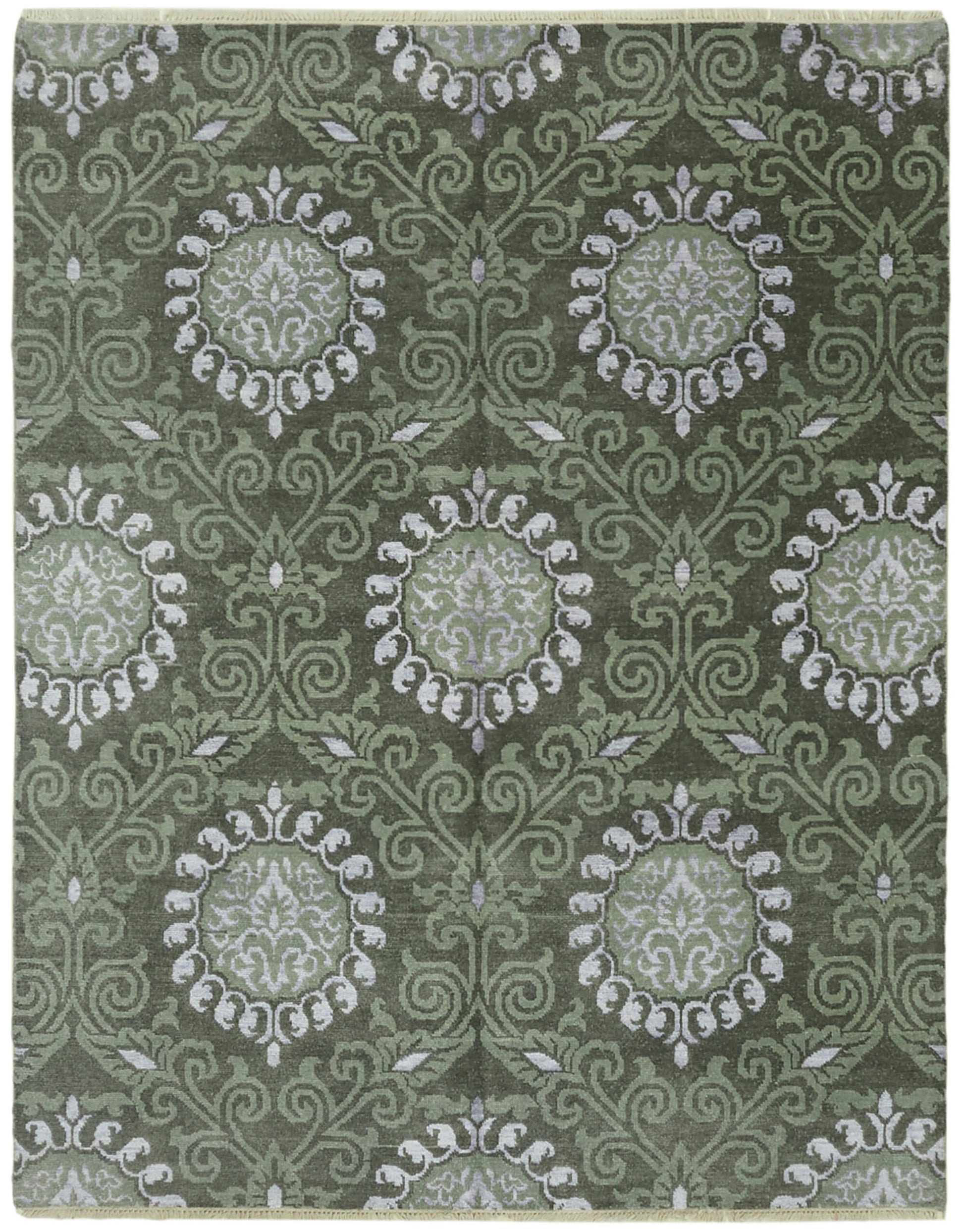 8x10 Green Oushak Rug - 43094