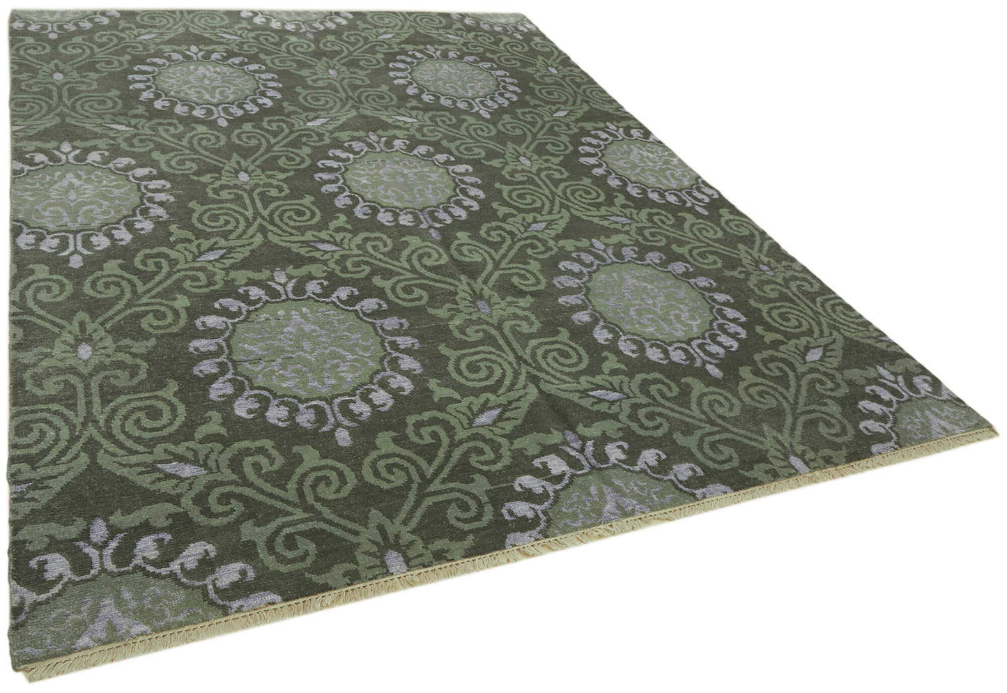 8x10 Green Oushak Rug - 43094