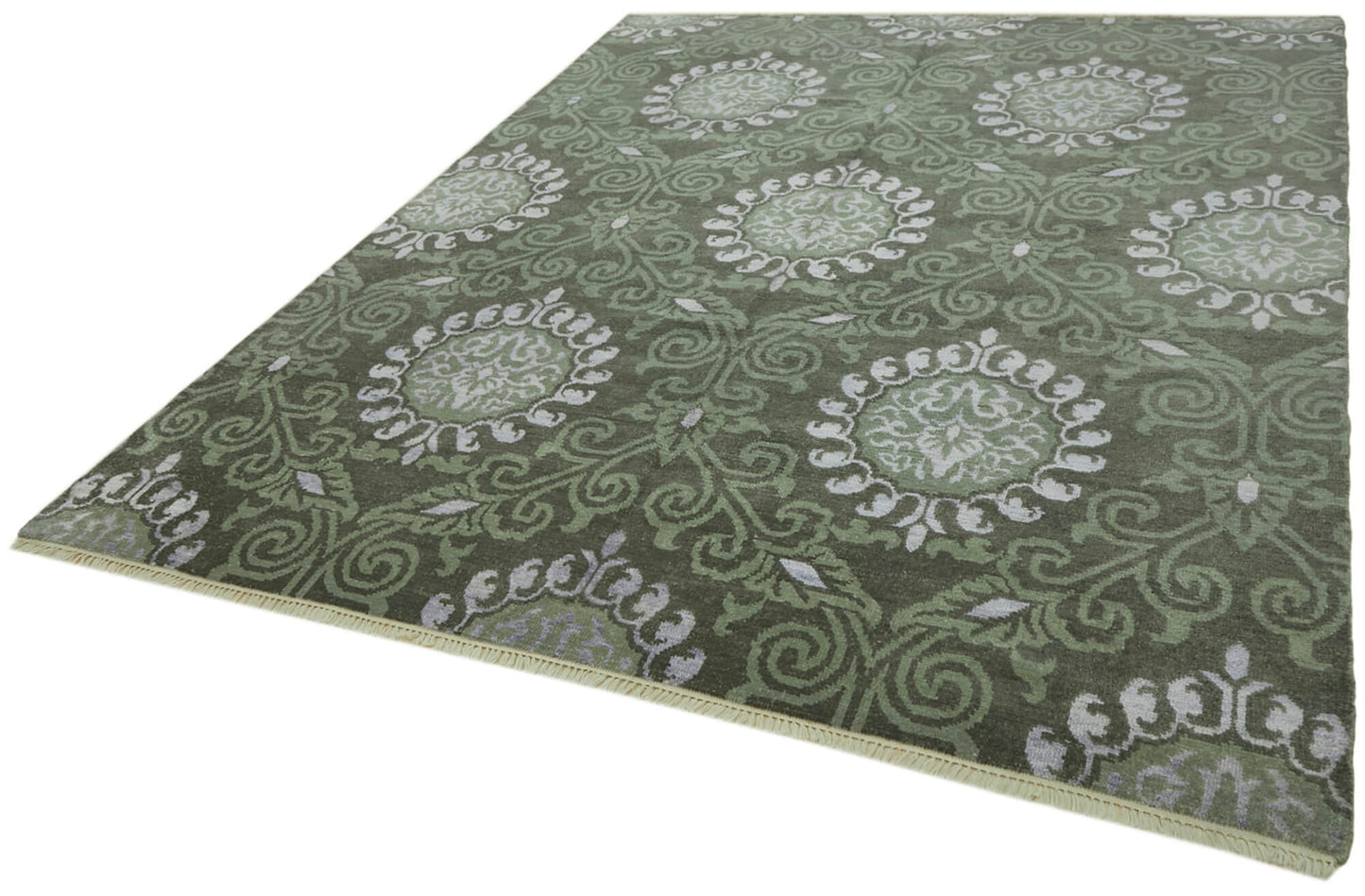 8x10 Green Oushak Rug - 43094