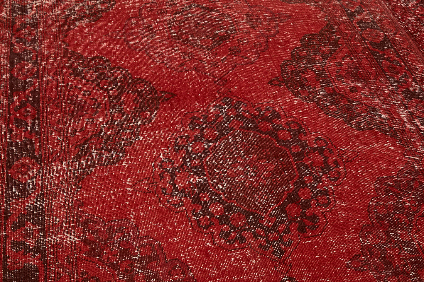 9x12 Red Overdyed Large Area Rug - 43125