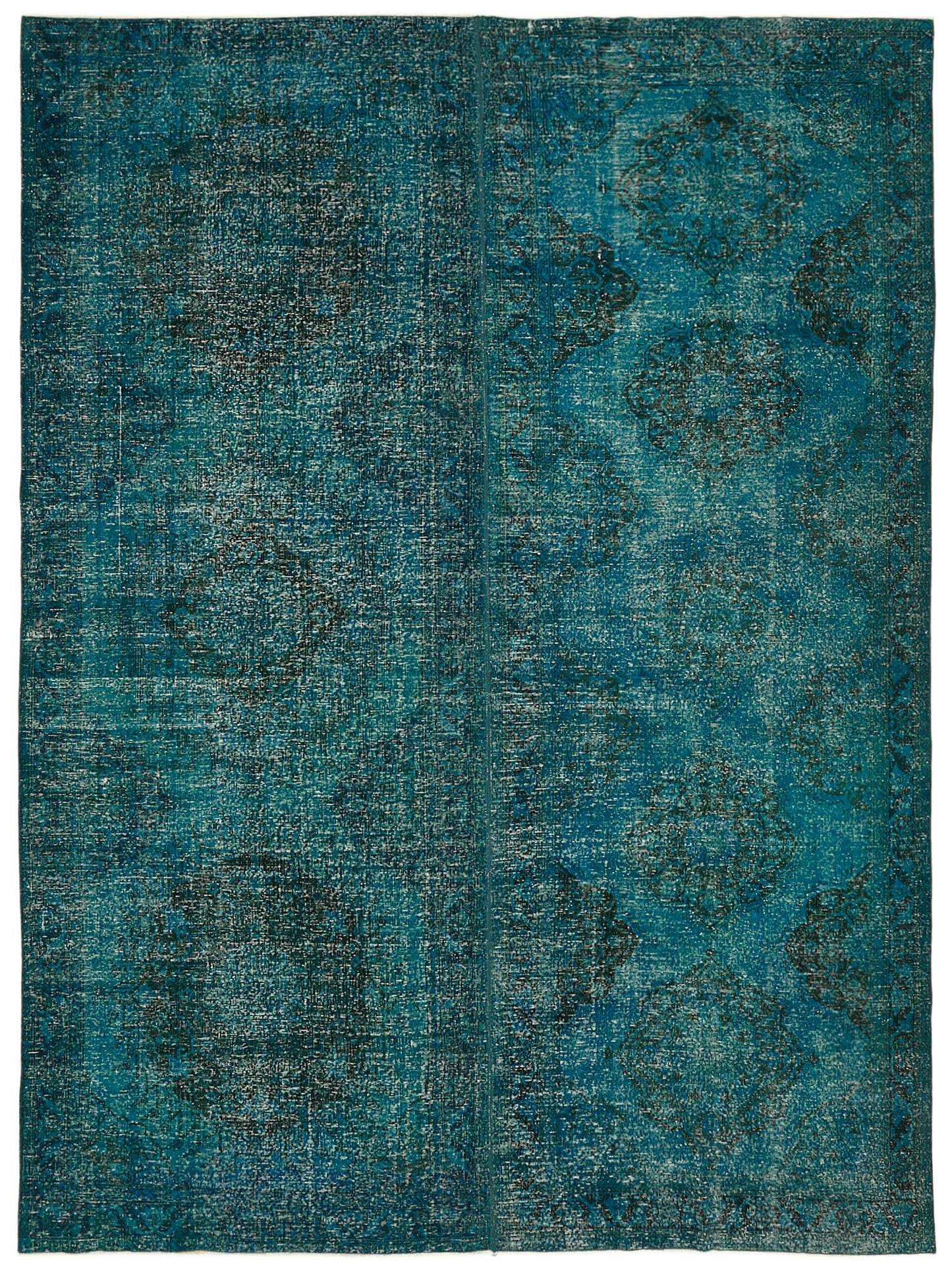 10x13 Turquoise Overdyed Large Area Rug - 43128