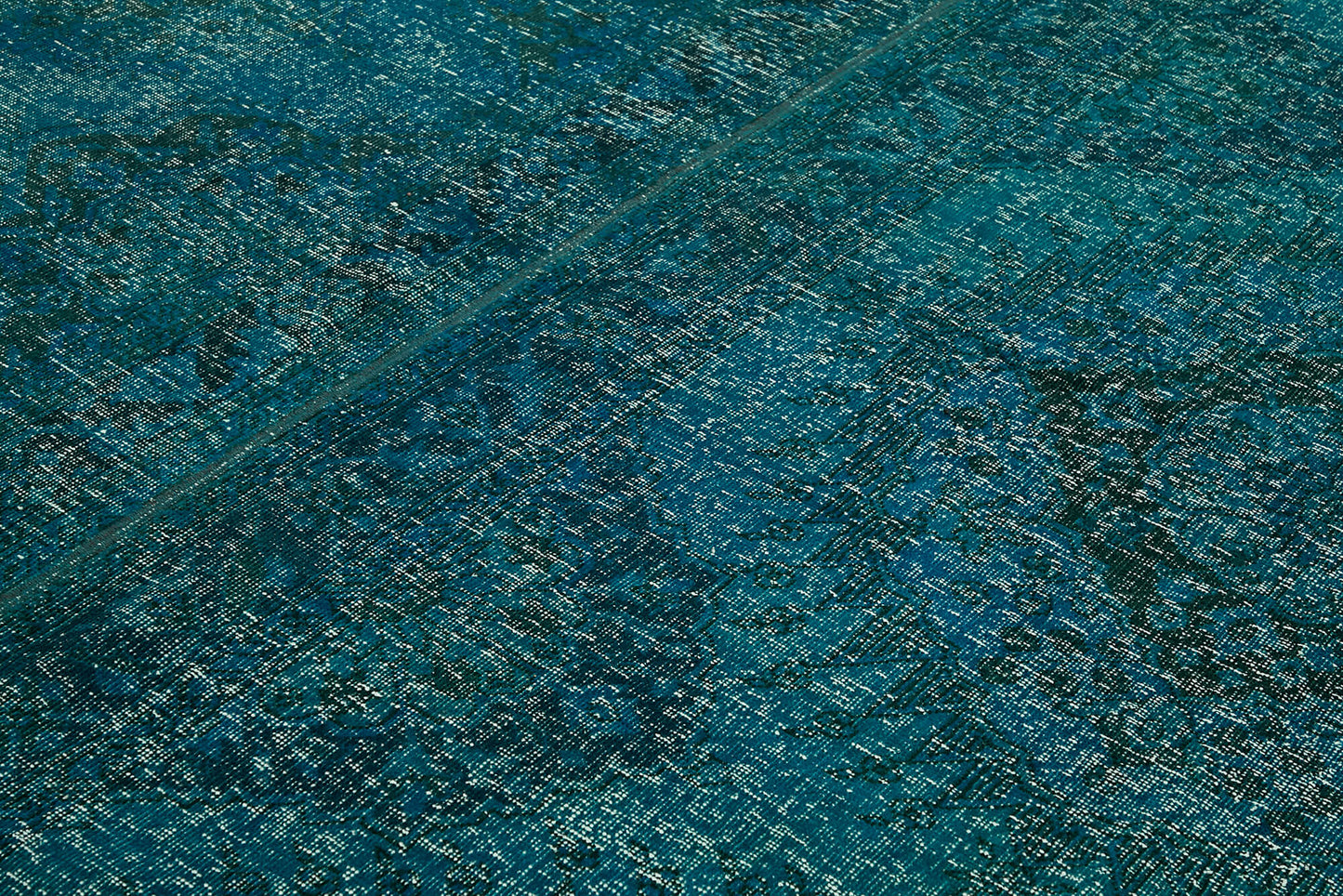 10x13 Turquoise Overdyed Large Area Rug - 43128