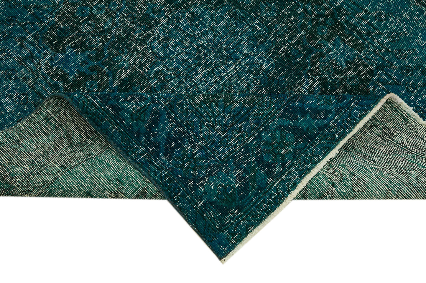 10x13 Turquoise Overdyed Large Area Rug - 43128