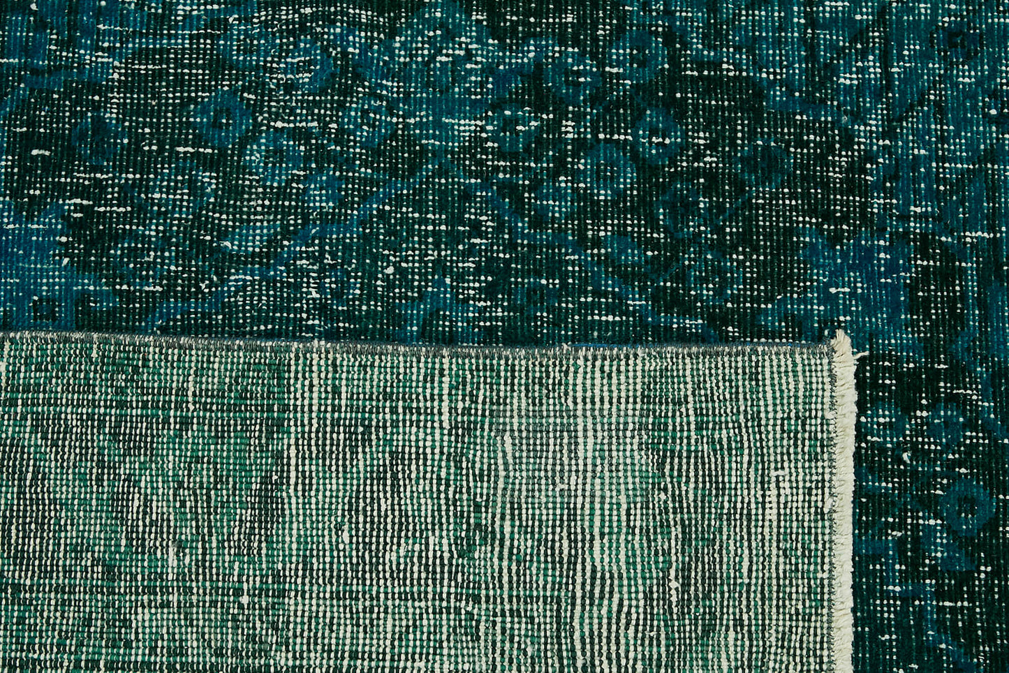 10x13 Turquoise Overdyed Large Area Rug - 43128