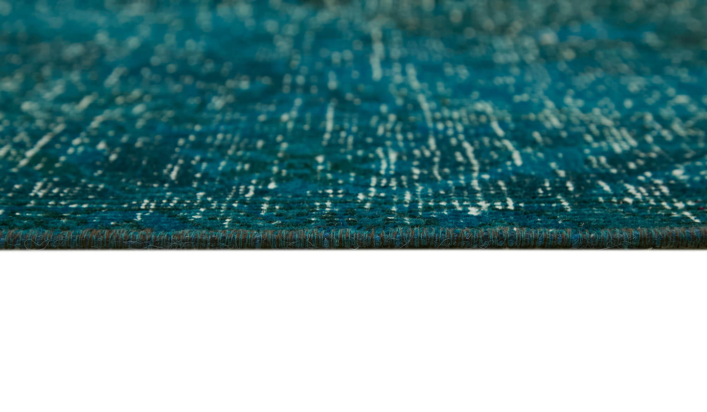 10x13 Turquoise Overdyed Large Area Rug - 43128