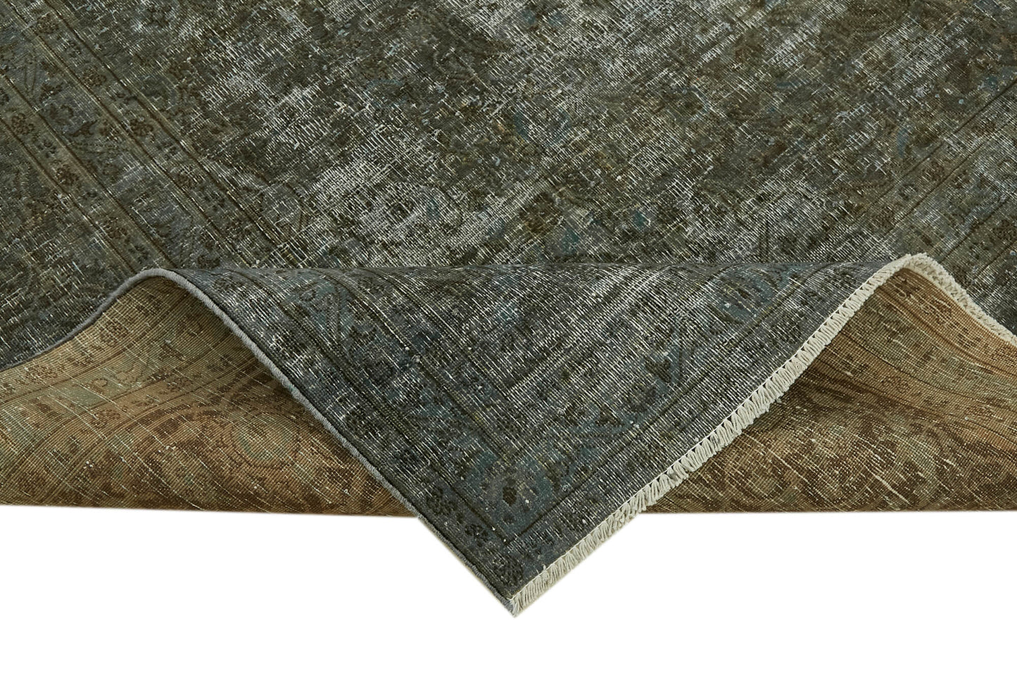 10x13 Grey Overdyed Large Area Rug - 43136