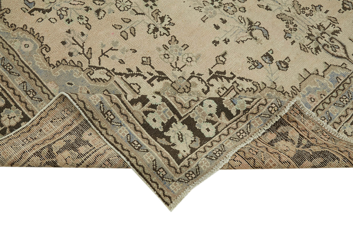 8x11 Beige Vintage Large Area Rug - 43140