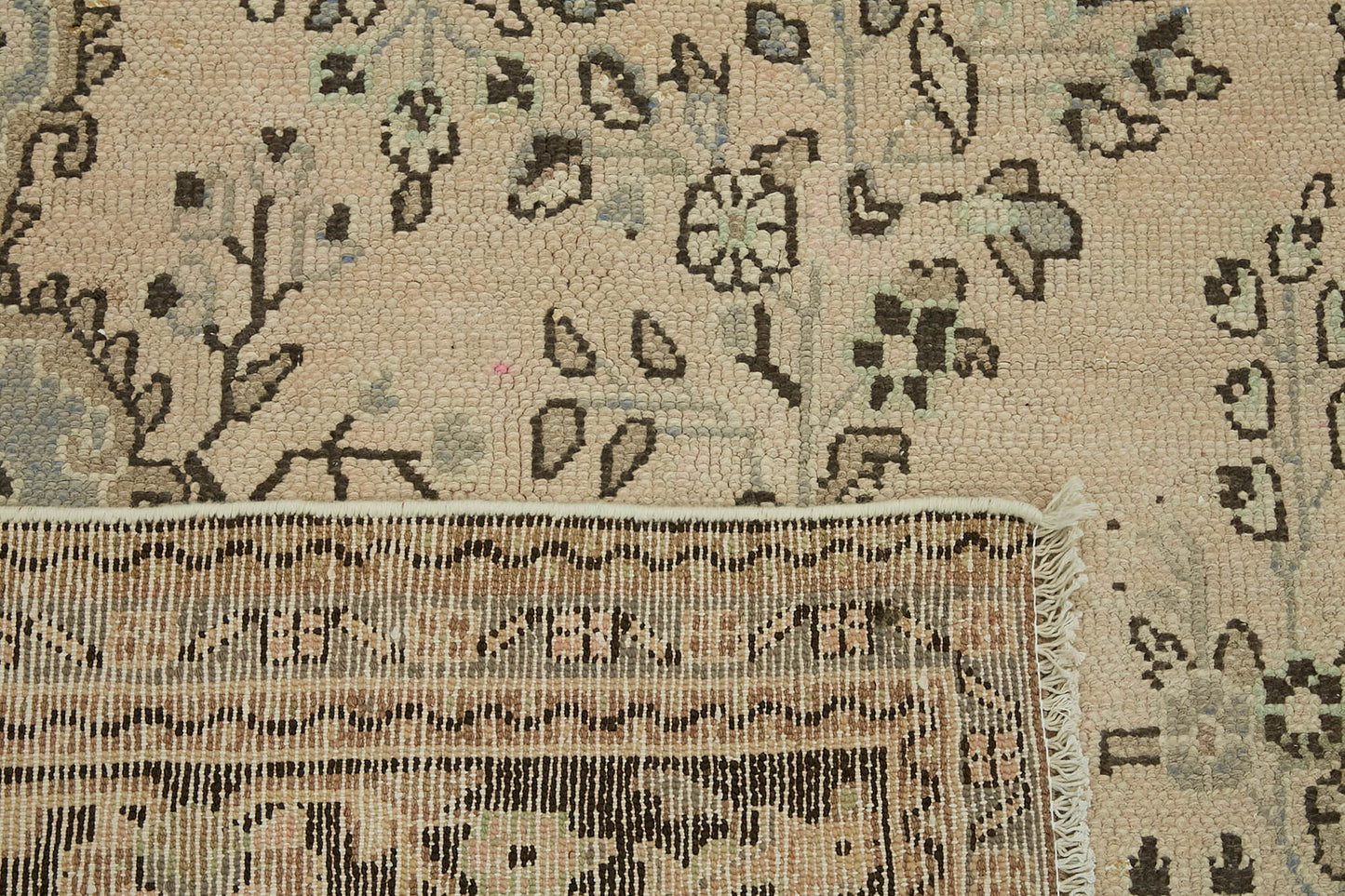 8x11 Beige Vintage Large Area Rug - 43140