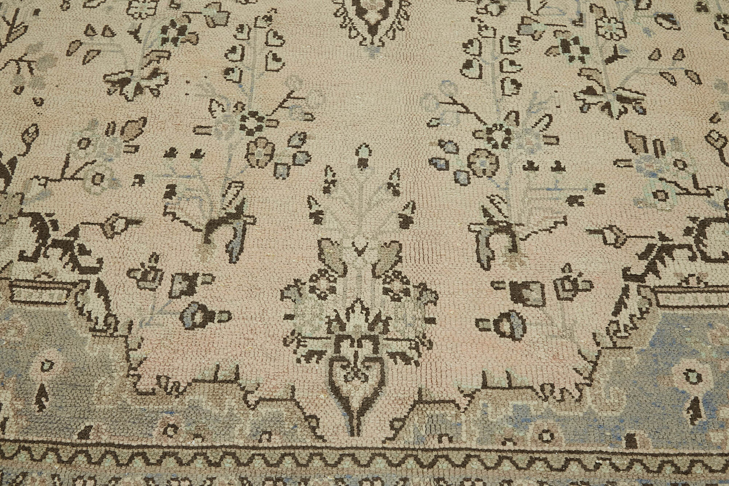 8x11 Beige Vintage Large Area Rug - 43140