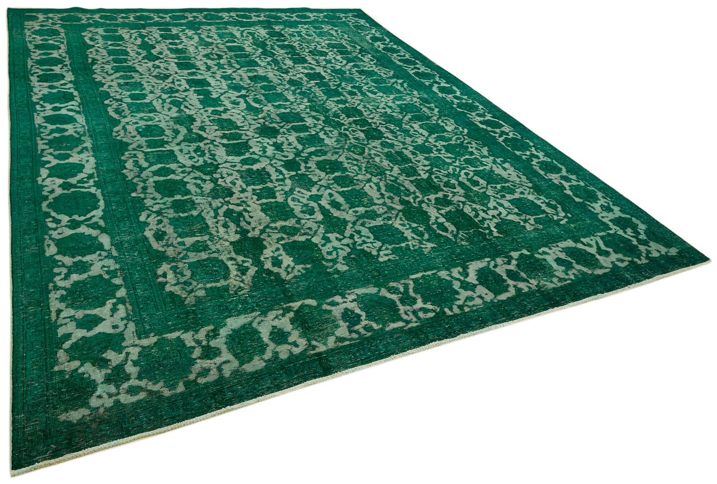 10x13 Green Overdyed Large Area Rug - 43144