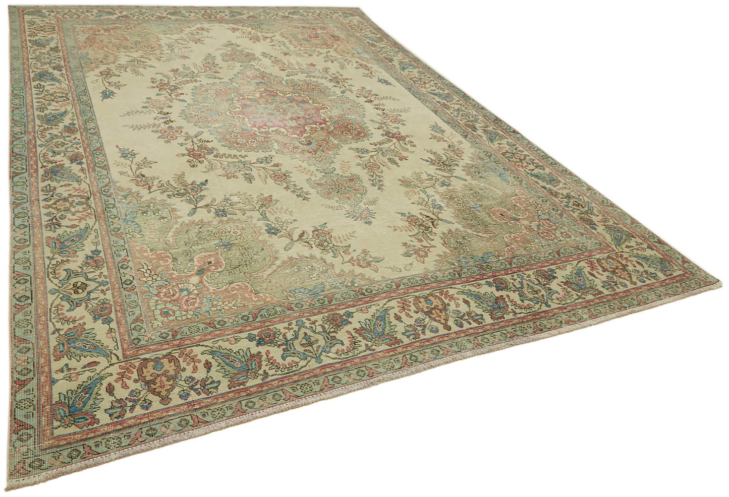 9x12 Beige Vintage Large Area Rug - 43153