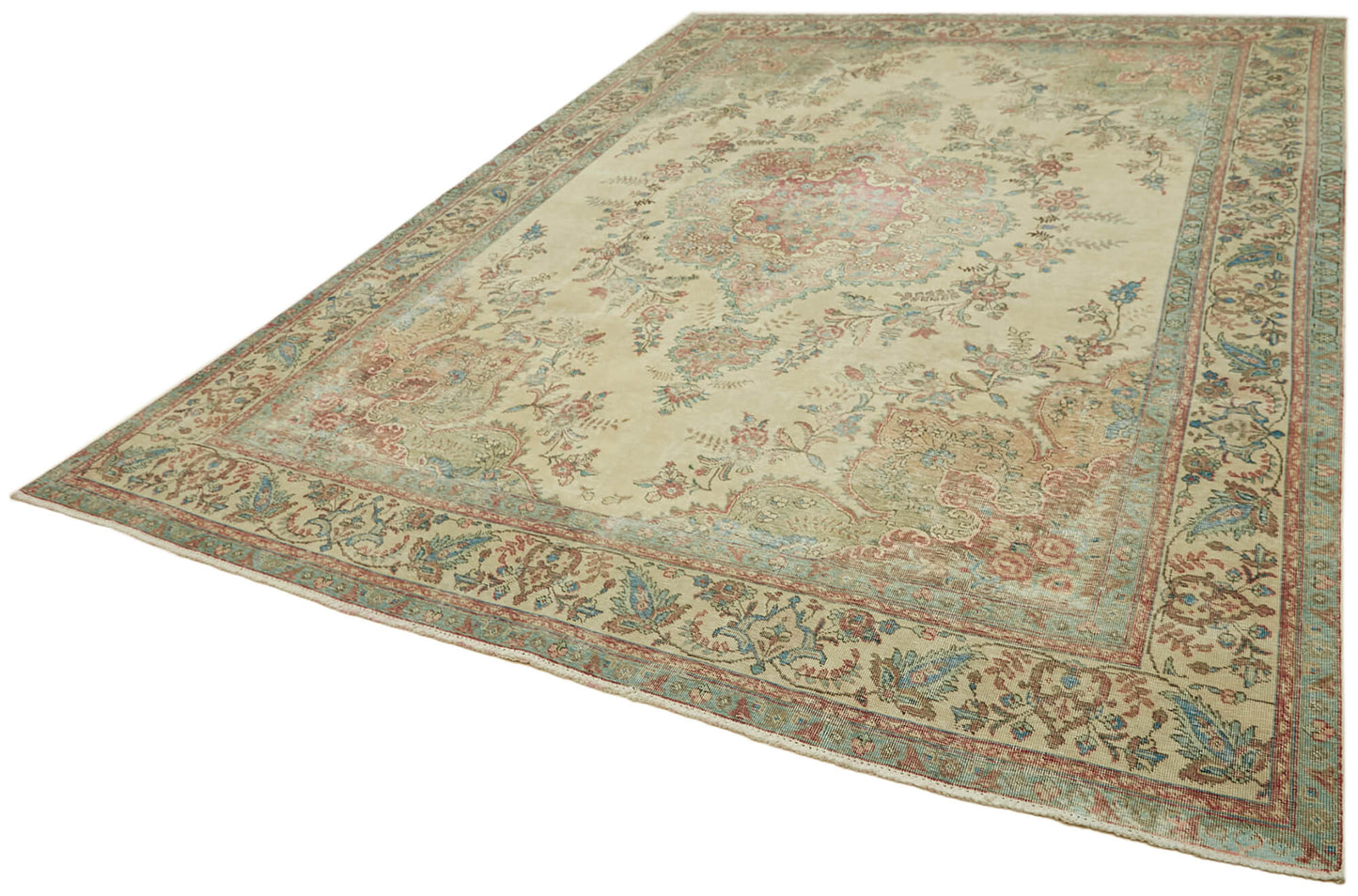 9x12 Beige Vintage Large Area Rug - 43153