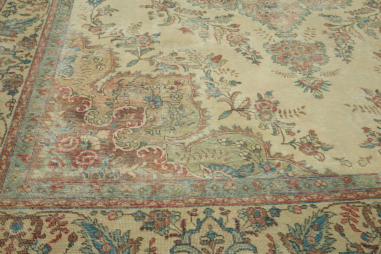 9x12 Beige Vintage Large Area Rug - 43153