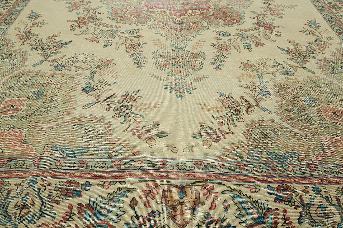 9x12 Beige Vintage Large Area Rug - 43153