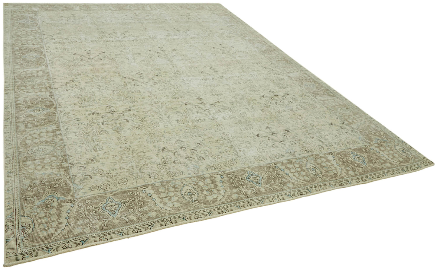 9x12 Beige Vintage Large Area Rug - 43155