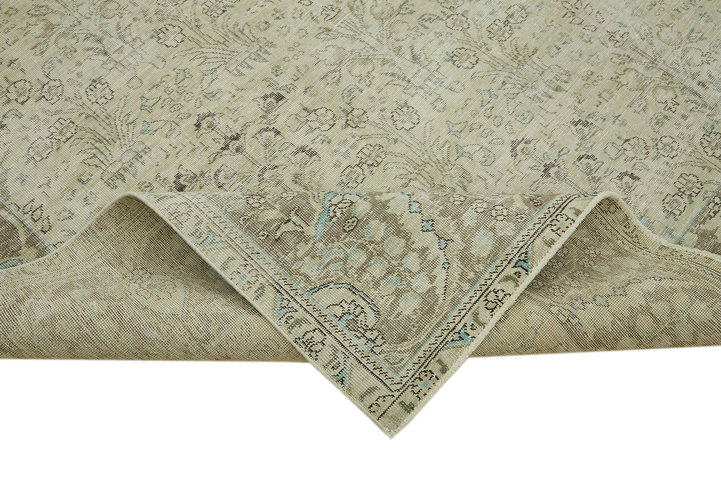 9x12 Beige Vintage Large Area Rug - 43155