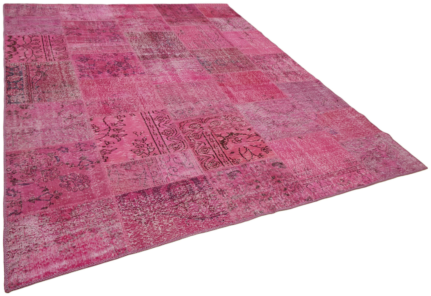 8x10 Pink Patchwork Rug - 43174