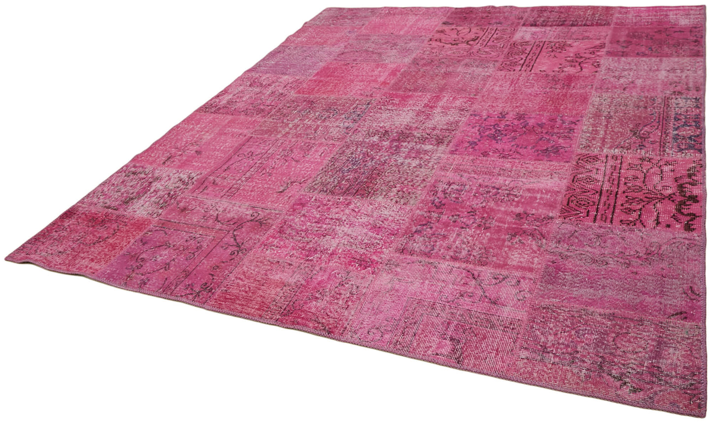 8x10 Pink Patchwork Rug - 43174