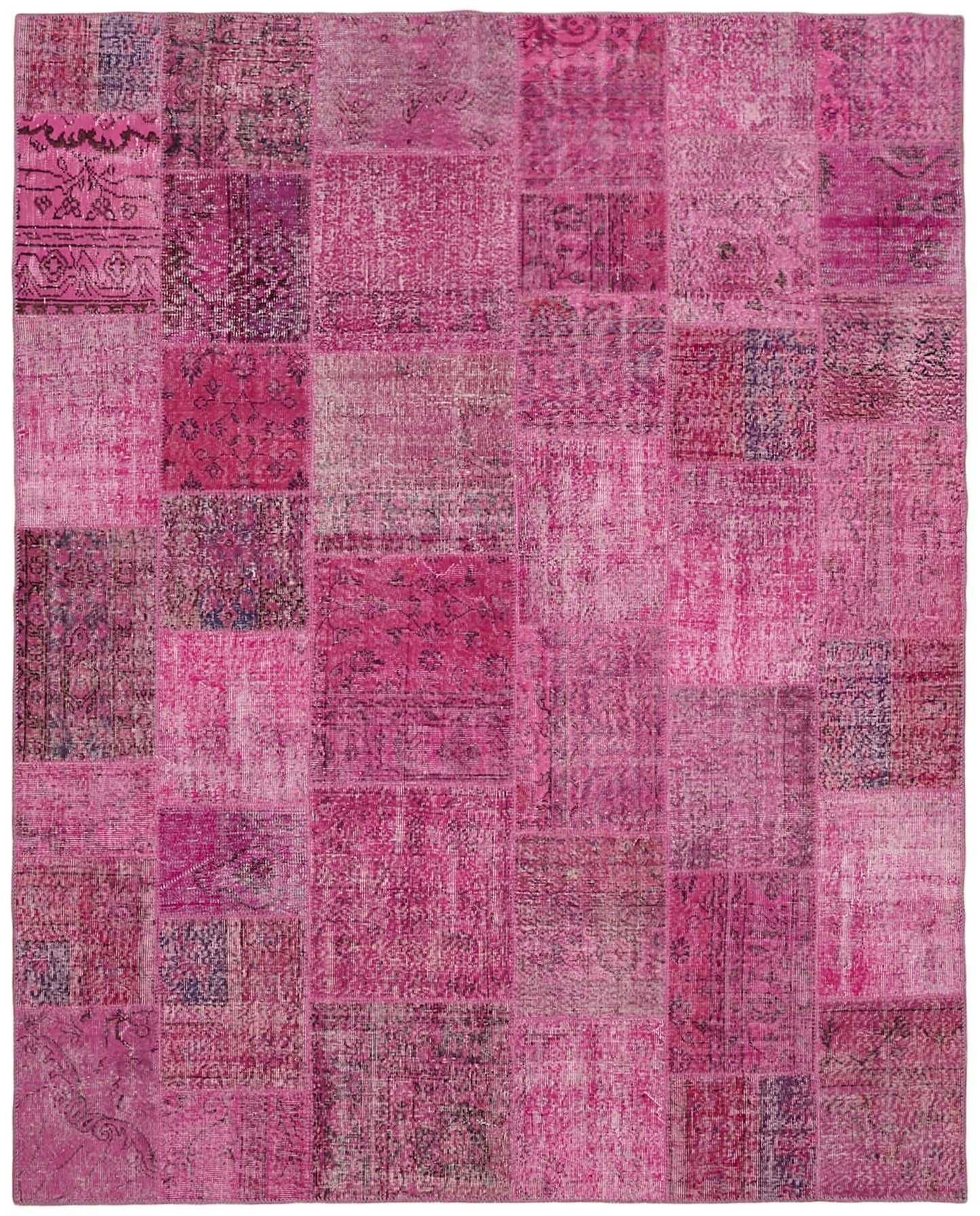 8x10 Pink Patchwork Rug - 43175