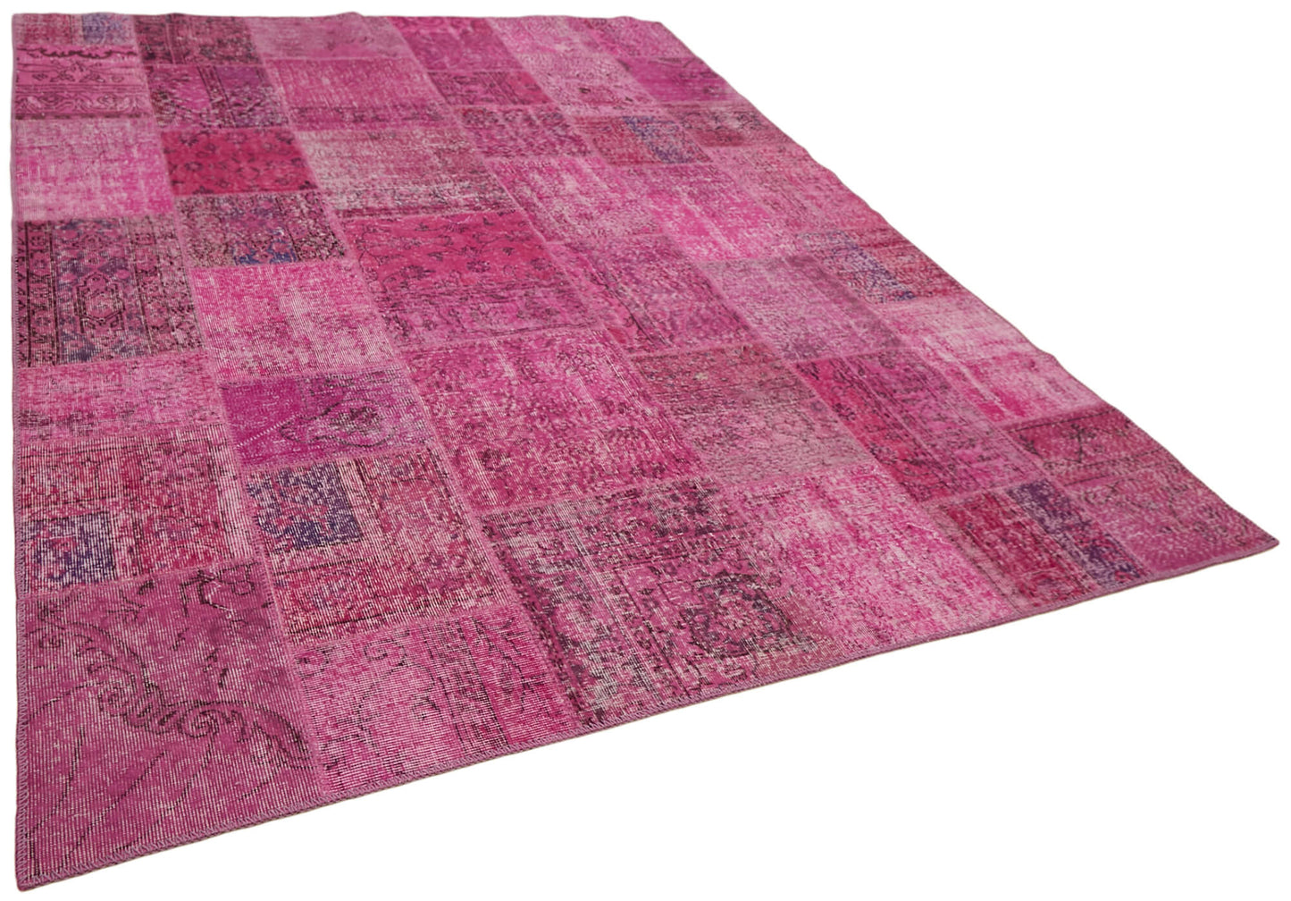 8x10 Pink Patchwork Rug - 43175