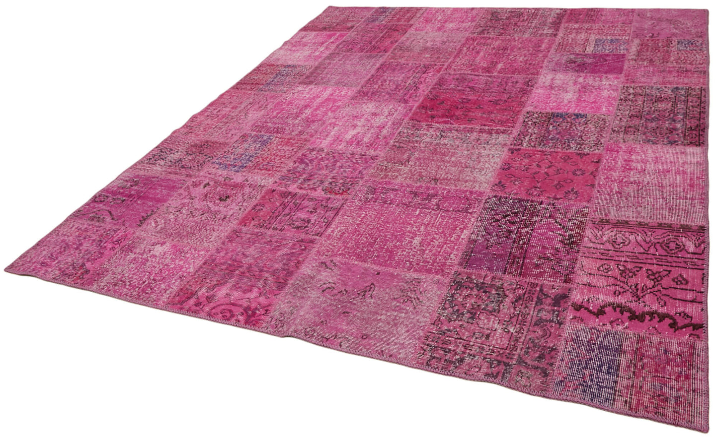 8x10 Pink Patchwork Rug - 43175