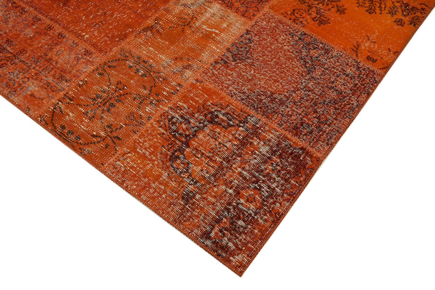 8x10 Orange Patchwork Rug - 43177