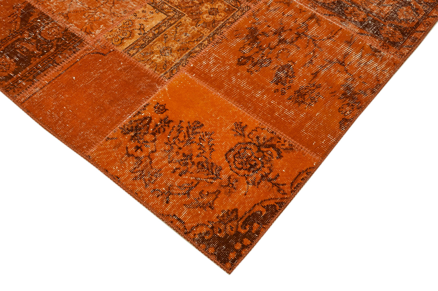 8x10 Orange Patchwork Rug - 43178